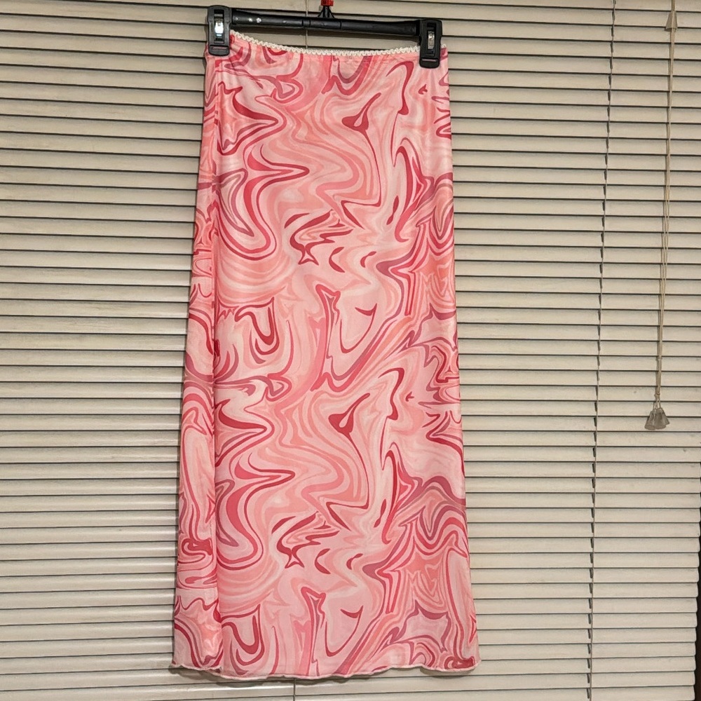 NWOT Princess Polly midi skirt in pink